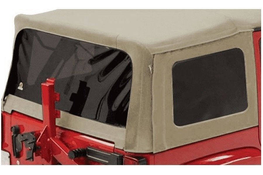 Bestop Pebble Beige Supertop NX/Replace-A-Top Replacement Soft Top Tinted Window Kit - JK 4Dr