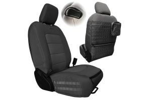 Bartact Tactical Series Front Seat Covers, Pair - Graphite/Graphite - JL 2Dr