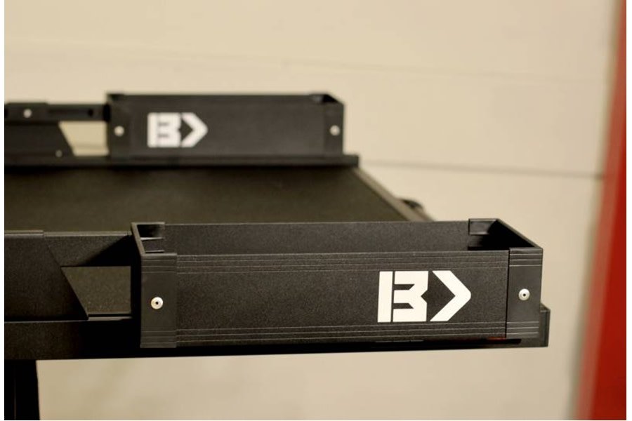 BedSlide BedBins Mini Kix, Black - 7in x 18in