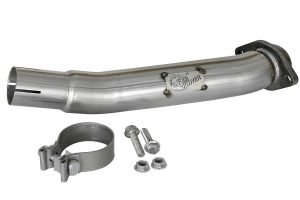 AFE Power 2.5in Twisted Loop Delete Down-Pipe  - JT/JL 3.6L