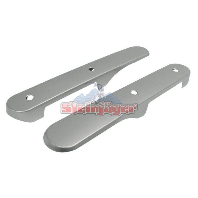 Door Accessories Wrangler JK 2007-2010 Handle Accents Interior Rear Brushed Silver