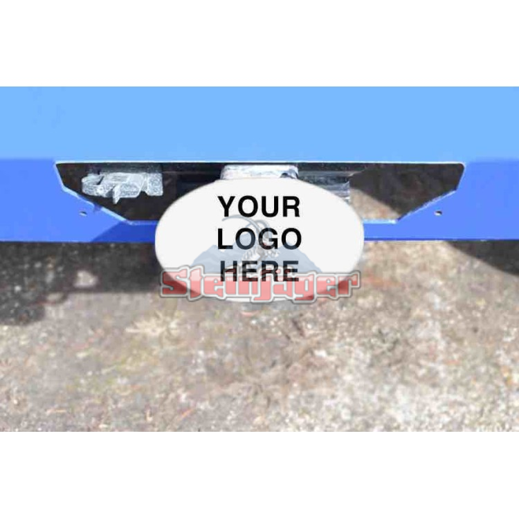 Cloud White Hitch Cover Private Labeled