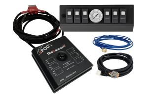 sPOD SourceLT w/ Air Gauge and Amber LED Switch Panel  - JK 2009+