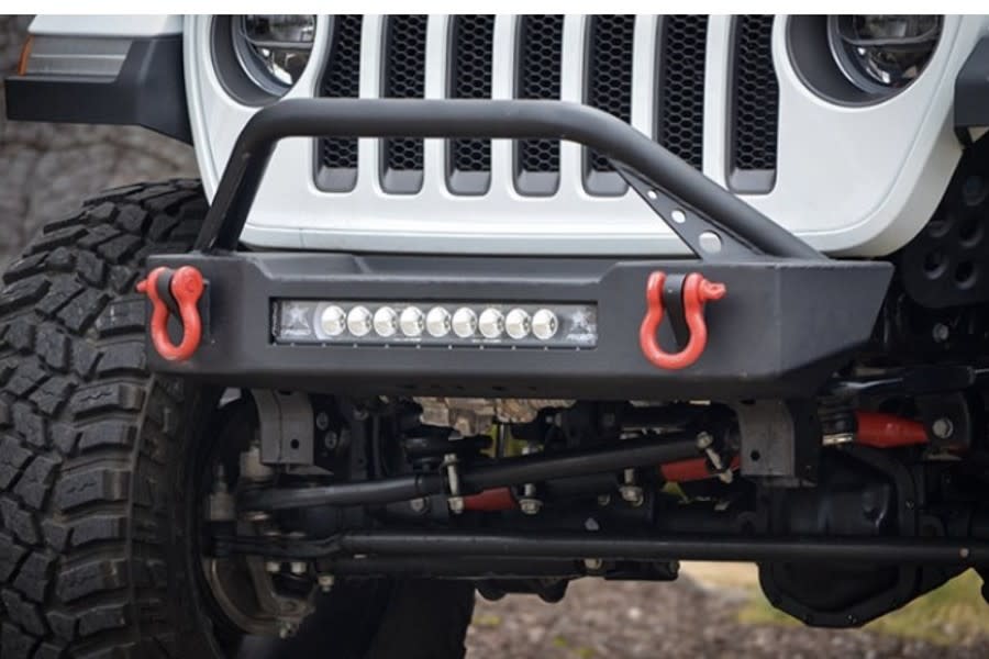 Ace Engineering Pro Series Front Bumper Kit, Bull Bar with Light Bar Provisions, Texturized Black - JT