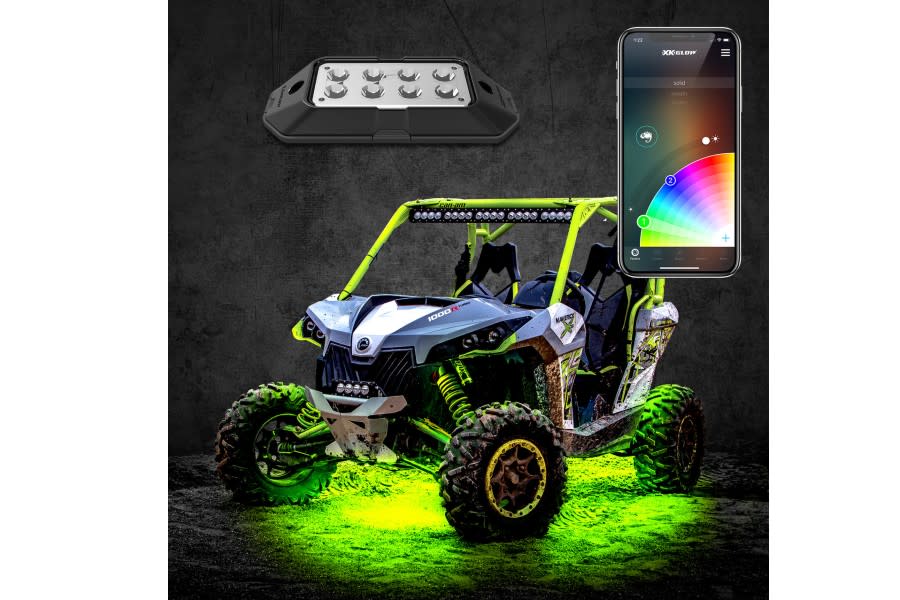 XK Glow XKchrome RGB LED Rock Light Kit - 8pc