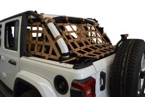 Dirty Dog 4x4 3pc Cargo Side Netting Kit, Sand - JL 4Dr