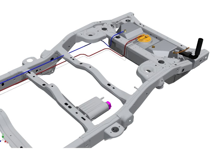 Motobilt EVAP and Fuel Line Modification Kit for Rear Mounted Fuel Tank - JK 2012-18