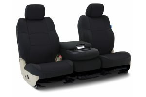 CoverKing Neoprene Front Seat Cover - Solid Black, Side Airbag Compatible - JL 4dr w/o Adj. Height Seat