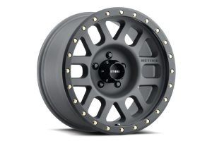 Method Race Wheels 305 Series NV Wheel 18x9 8x6.5 18mm Offset Titanium Matte Black Lip