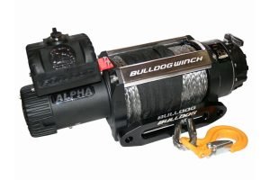 Bulldog Winch 15,000lb Alpha Truck Winch w/ Synthetic rope and Hawse Fairlead