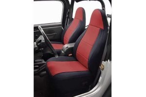 CoverKing Neoprene Front Seat Cover - Black/Red, SRS-Compliant - JK 4dr 07-10