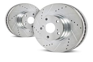 Power Stop Drilled/Slotted Performance Rotor Set, Rear  - JK