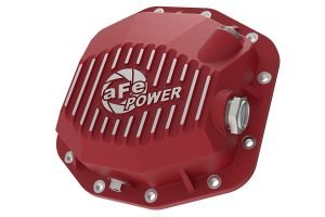 AFE Power Pro Series Rear Diff Cover Red w/ Machined Fins, M220-12 - JL RUBICON