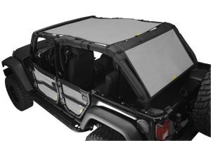 Dirty Dog 4x4 Sun Screen 2 Piece Front Back and Rear Grey - JK 4dr