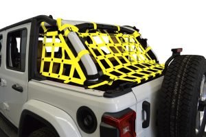 Dirty Dog 4x4 3pc Cargo Side Netting Kit, Yellow - JL 4Dr