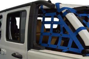 Dirty Dog 4x4 2pc Cargo side only Netting Kit, Blue - JL 4Dr
