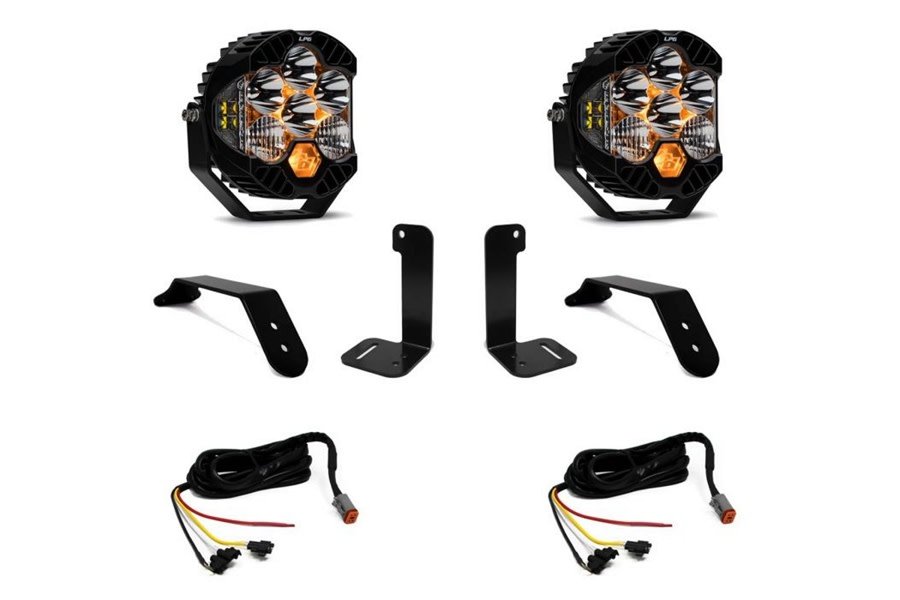 Baja Designs Dual LP6 Series Bumper Light Kit w/ Upfitter Harness - JT/JL w/ Plastic Bumper
