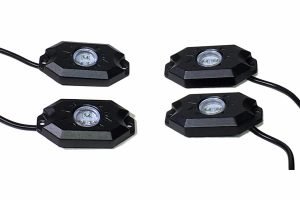 Quake LED 4-Piece LED RGB Rock Lights, Bluetooth Controller Not Included - Quad Lock Compatible