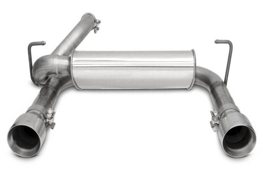 DynoMax 2.5in Super Turbo Axle Back Dual Exit Exhaust System - JL 3.6L