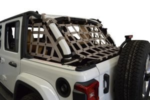 Dirty Dog 4x4 3pc Cargo Side Netting Kit, Grey - JL 4Dr