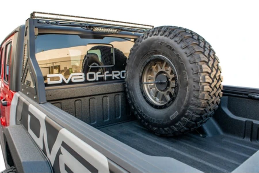 DV8 Offroad Tire Carrier Universal Stand Up In Bed - JT