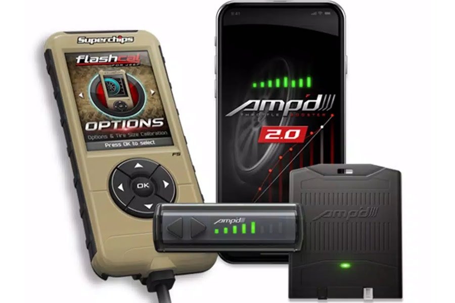 Superchips Amp'd 2.0 Throttle Booster Kit w/ Flashcal  - JK