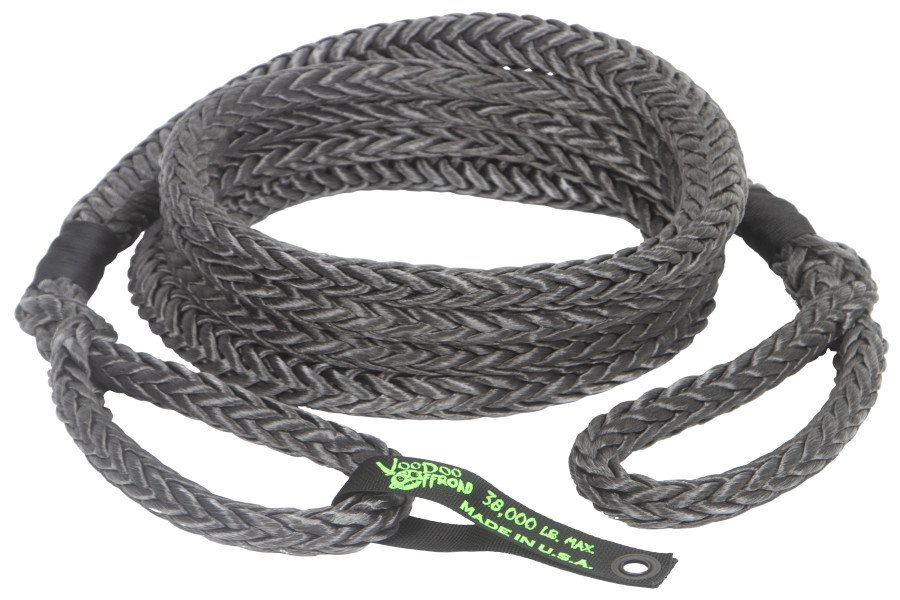 VooDoo Offroad Kinetic Recovery Rope 7/8in x 30ft Black