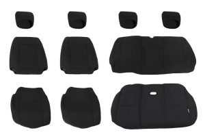 King 4WD Premium Neoprene Front/Rear Seat Covers - Black  - JK 2dr 08-2012