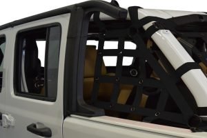 Dirty Dog 4x4 2pc Cargo side only Netting Kit, Black - JL 4Dr