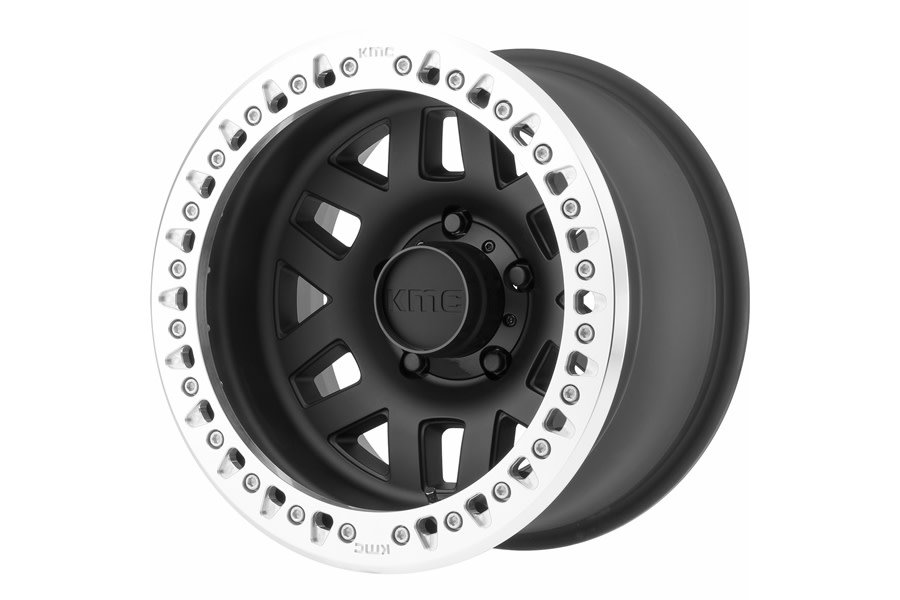 KMC Wheels KM229 Machete Crawl Beadlock Satin Black Wheel 17X9 8X6.5