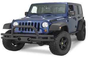 Rampage Products Front Double Tube Bumper, Textured Black - JT/JL/JK