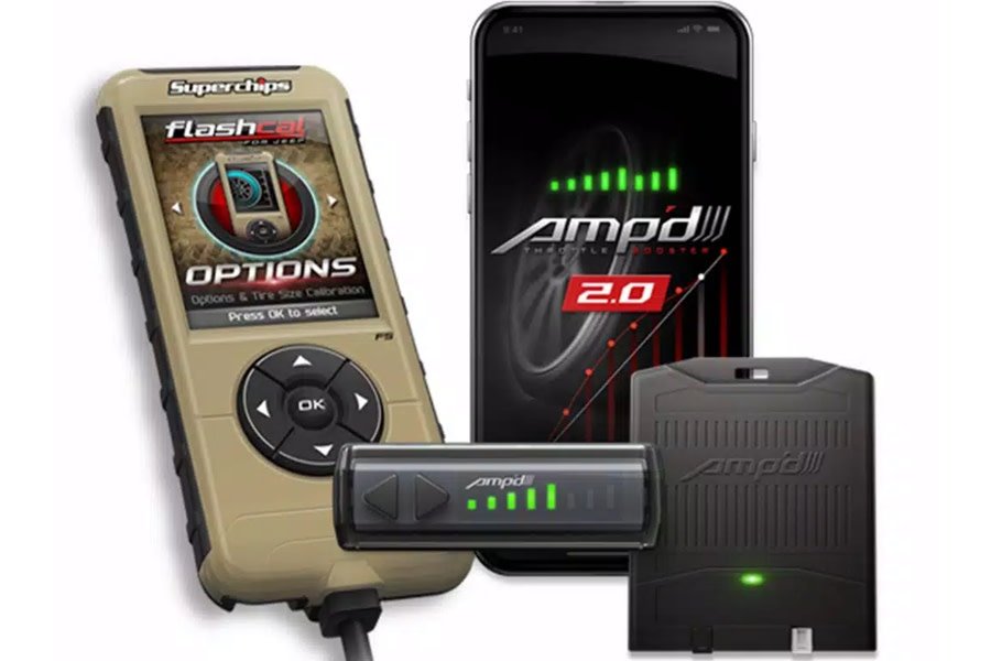 Superchips Amp'd 2.0 Throttle Booster Kit w/ Flashcal - JL
