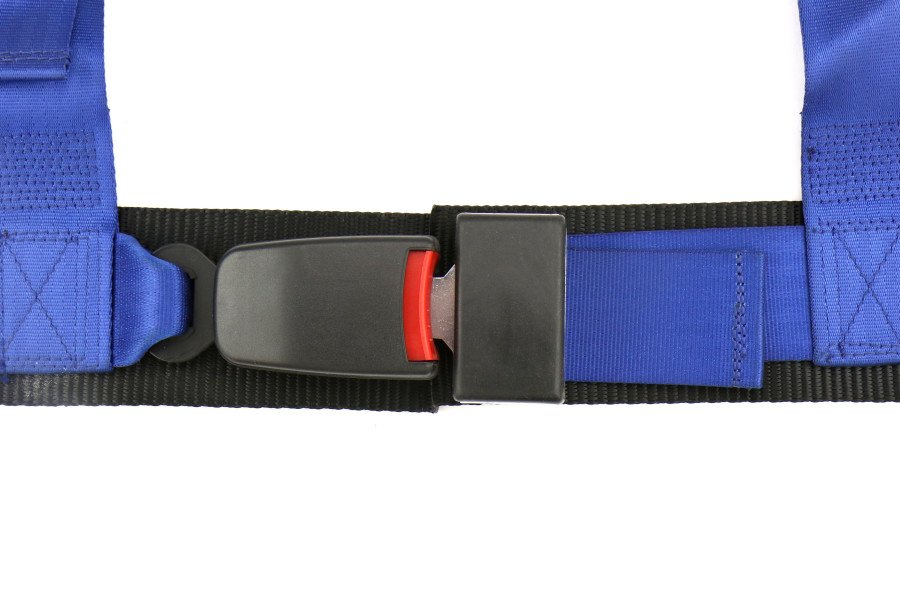 Corbeau 3-Point Harness Belt Blue Bolt-in