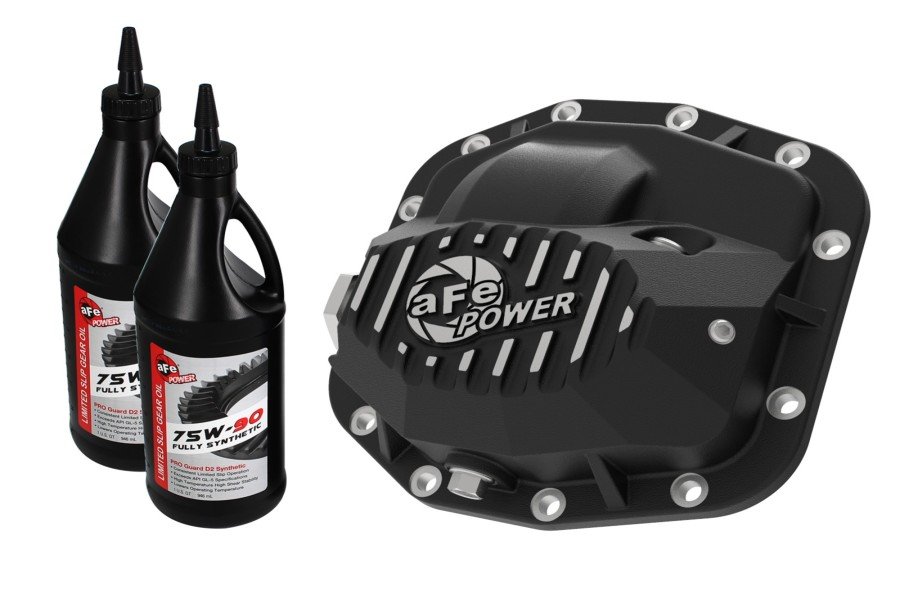 AFE Power Pro Series Dana M186 Front Differential Cover Black w/ Oil - JL 3.6L