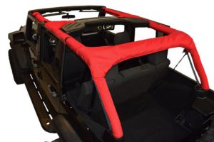 Dirty Dog 4x4 Roll Bar Covers Red - JK 4dr