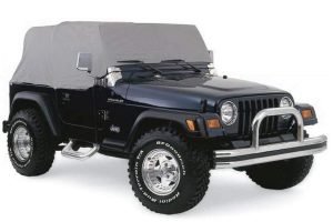 Rampage Products 4 Layer Breathable Cab Cover Grey - TJ/YJ
