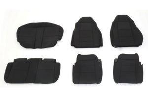 King 4WD Premium Front and Rear  Black Neoprene Seat Covers  - LJ/TJ 2003-06