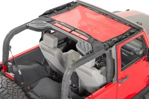 Dirty Dog 4x4 Front Seat Sun Screen Red - JK