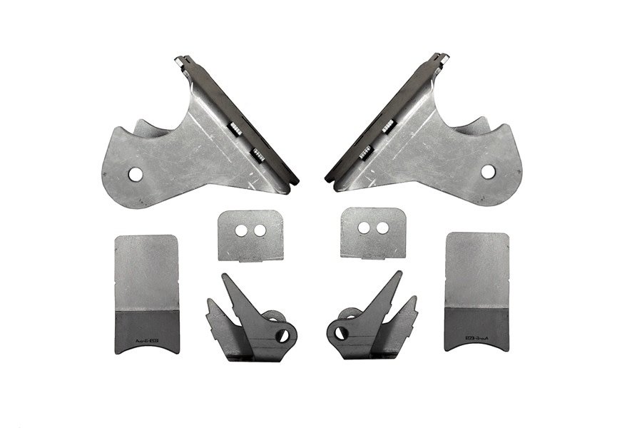 EVO Manufacturing Rear High Clearance Long Arm Frame and Axle Bracket Set - JK