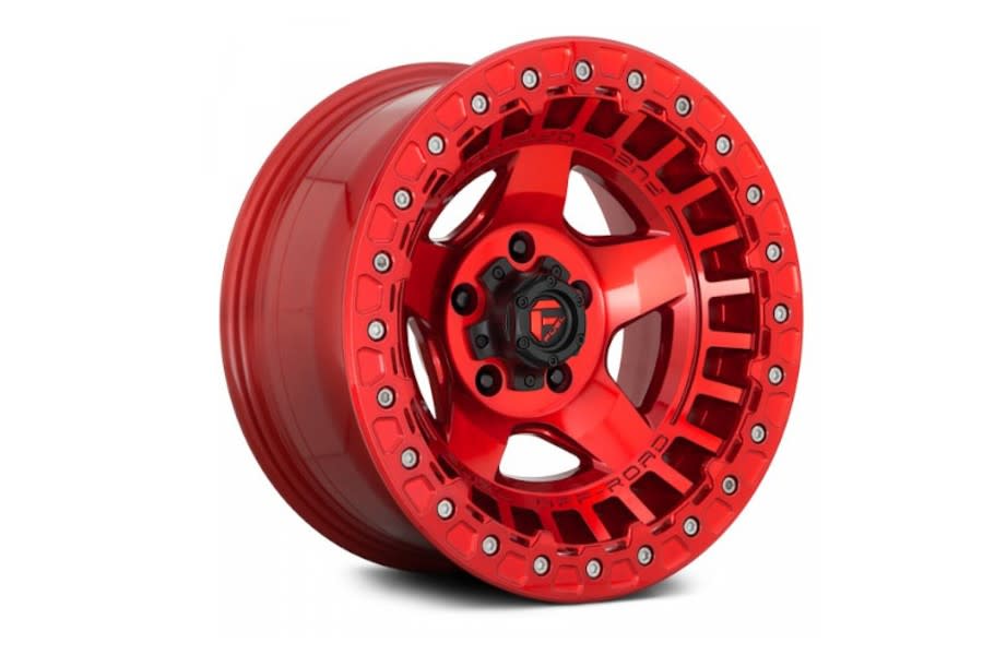 Fuel Offroad D118 Warp Beadlock Wheel, 17x9, 5x5 Candy Red - JT/JL/JK