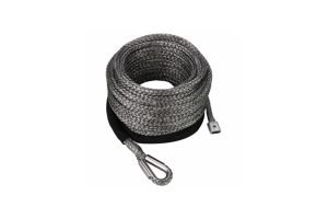 Bulldog Winch Synthetic Rope - 12mm x 80ft - Grey