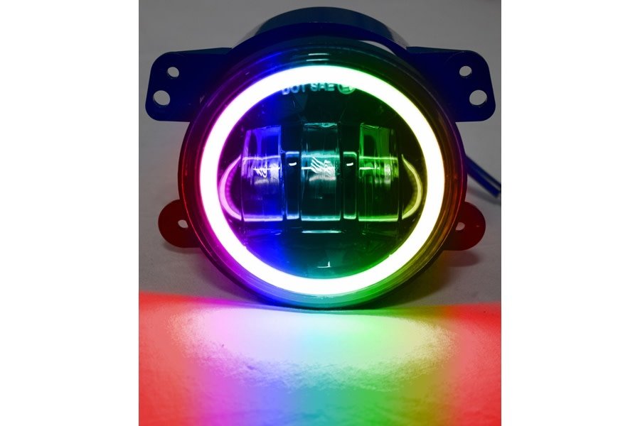 Race Sport Lighting 4in LED Fog Light APP Bluetooth Control  - JK
