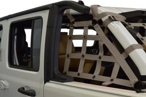 Dirty Dog 4x4 2pc Cargo side only Netting Kit, Grey - JL 4Dr