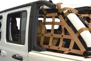 Dirty Dog 4x4 2pc Cargo side only Netting Kit, Sand - JL 4Dr