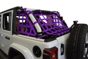 Dirty Dog 4x4 3pc Cargo Side Netting Kit, Purple - JL 4Dr