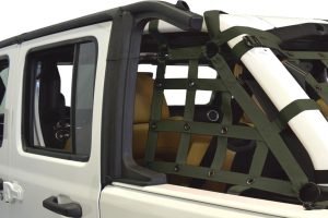 Dirty Dog 4x4 2pc Cargo side only Netting Kit, Olive Drab Green - JL 4Dr