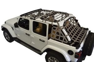 Dirty Dog 4x4 5pc Cargo Side Netting Kit, Grey - JL 4Dr
