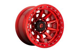 Fuel Offroad D113 Covert Beadlock Wheel 17x9 5x5 Candy Red - JT/JL/JK