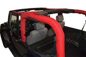 Dirty Dog 4x4 Roll Bar Covers Red - JK 2dr