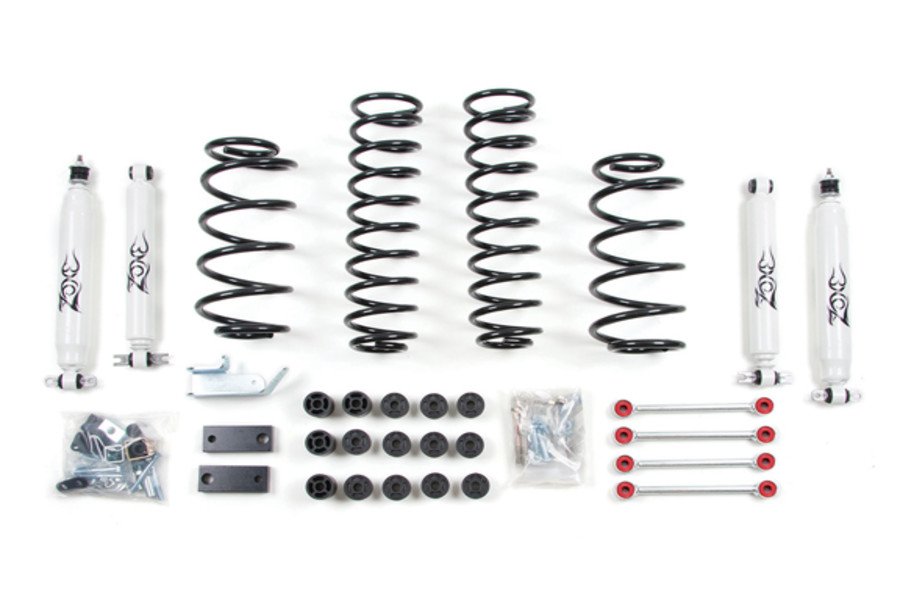 Zone Offroad 4.25in Combo System w/Fixed Front Sway Bar Links - TJ/LJ